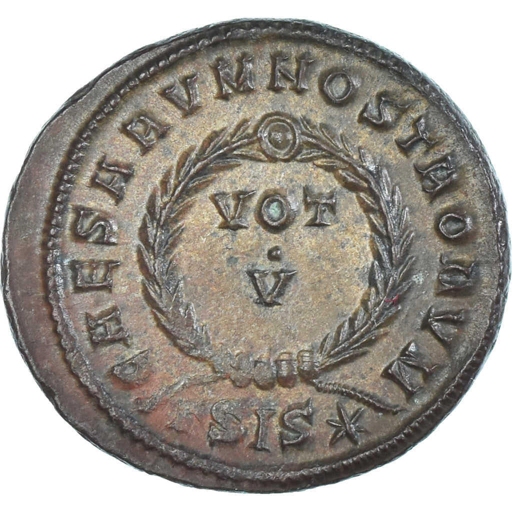 Moeda, Crispus, Follis, 317-326, Siscia, AU(50-53), Bronze, RIC:153