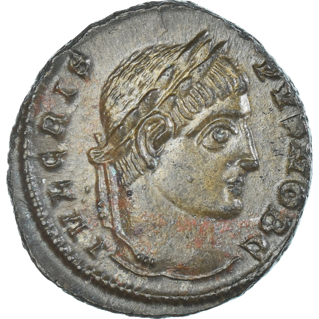 Moeda, Crispus, Follis, 317-326, Siscia, AU(55-58), Bronze, RIC:153