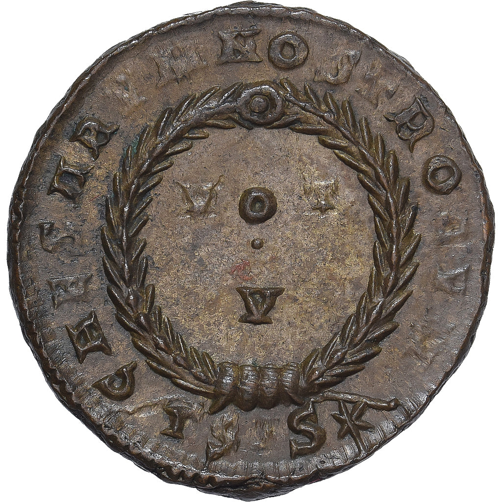 Roman Empire, Constantine II, Follis, 320-321, Siscia, Bronze, AU(55-58)