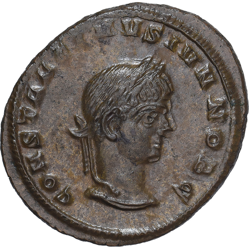 Coin, Constantine II, Follis, 320-321, Siscia, AU(55-58), Bronze, RIC:164 var.