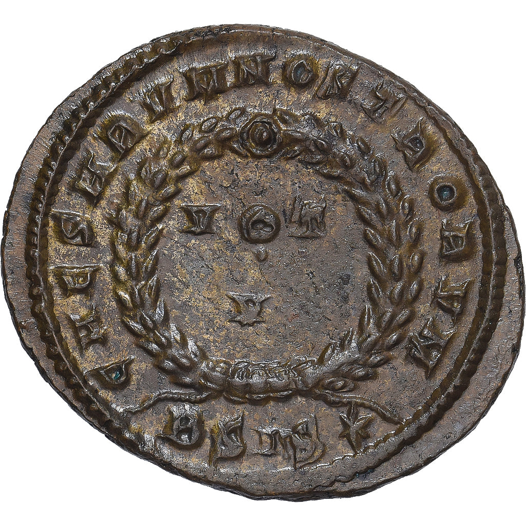 Coin, Constantine II, Follis, 320-321, Siscia, AU(55-58), Bronze, RIC:164 var.