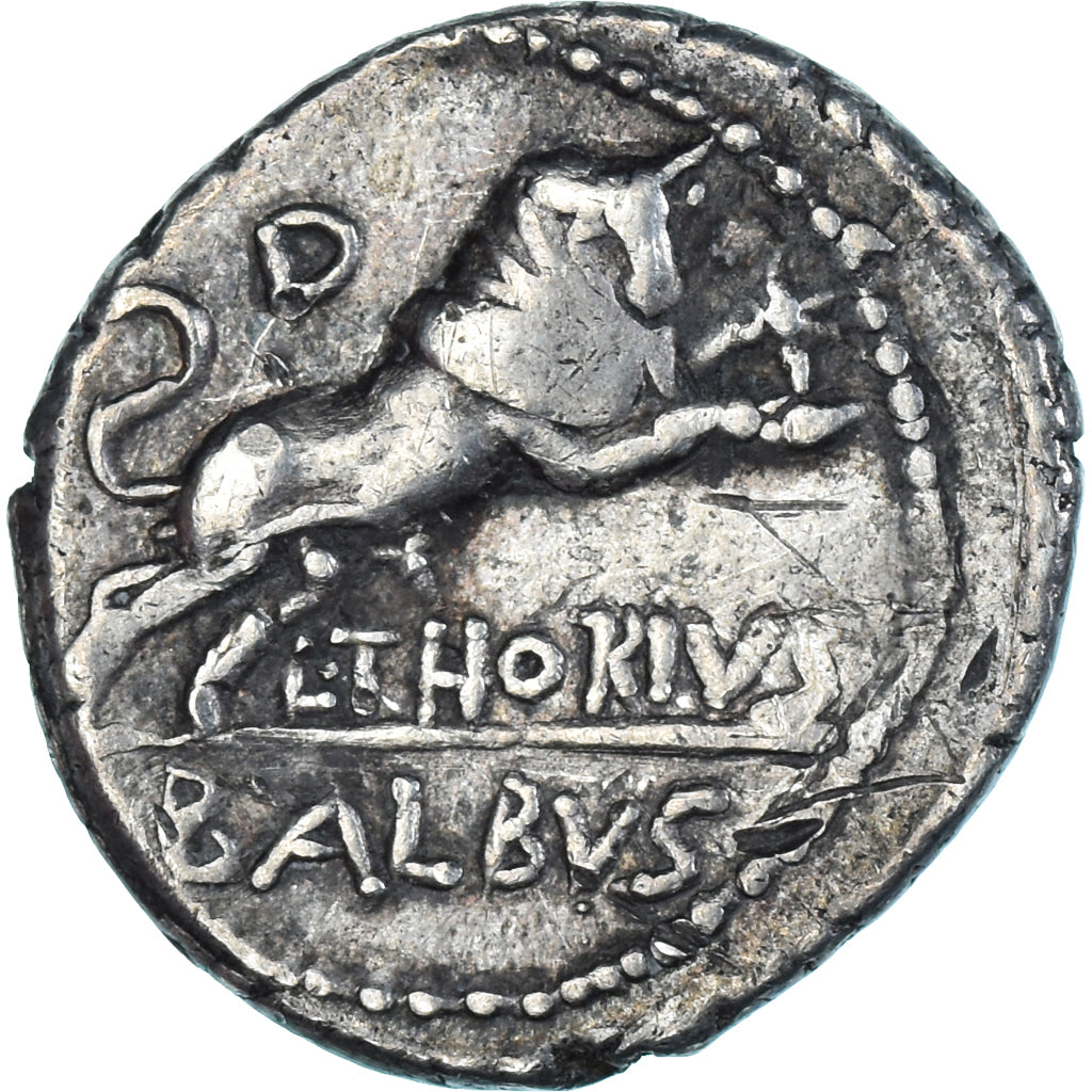 Coin, Thoria, Denarius, 105 BC, Rome, VF(30-35), Silver, Crawford:316/1