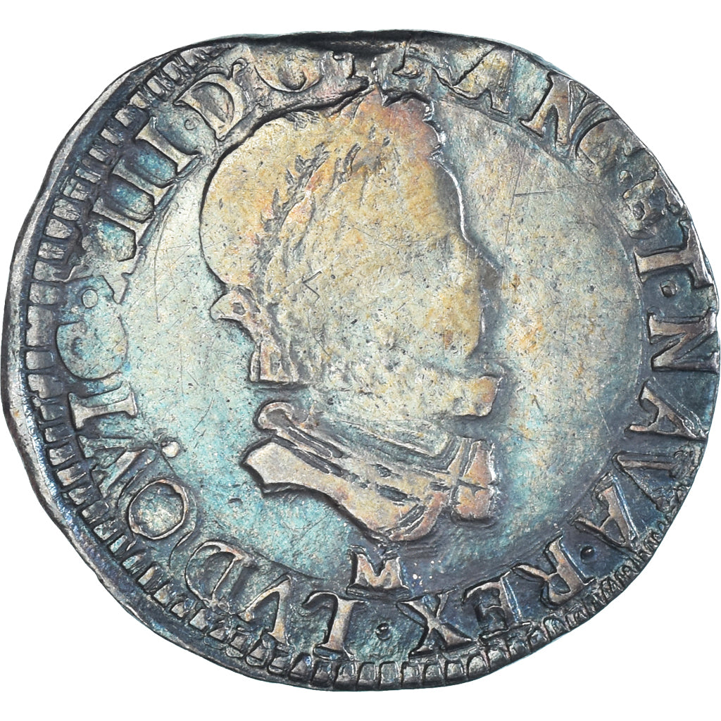 Munten, Frankrijk, Louis XIII, 1/2 Franc, buste enfantin au col fraisé, 1619
