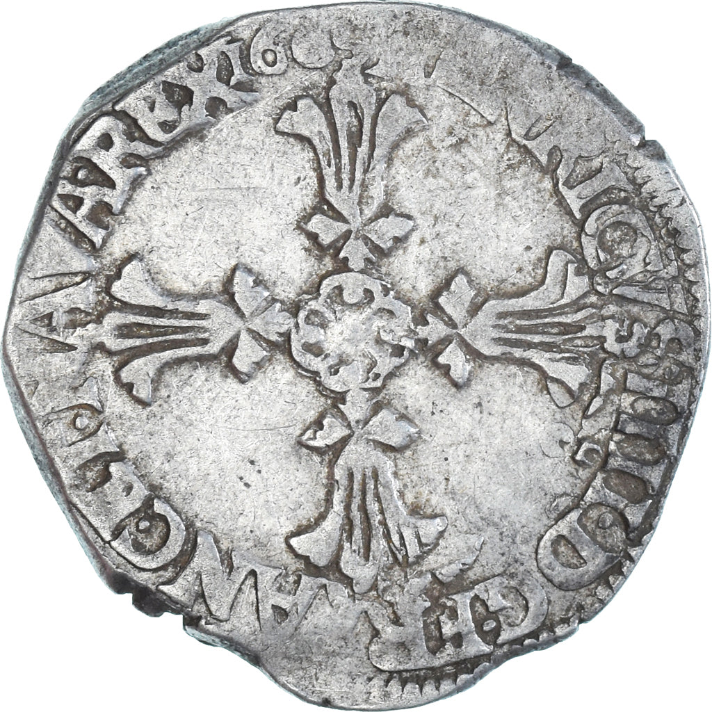 Monnaie, France, Henri IV, 1/4 Ecu, 160[5?], Rennes ?, TTB, Argent, Gadoury:597