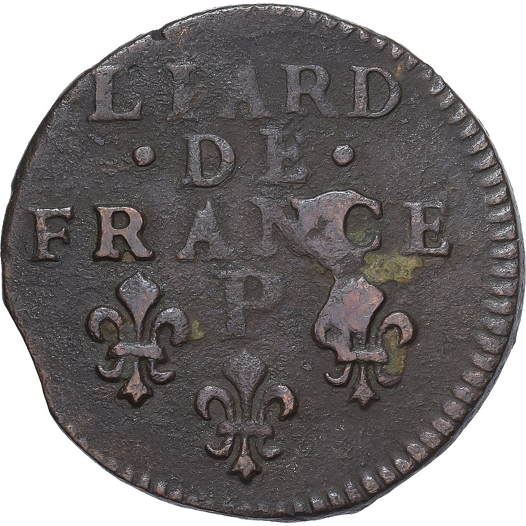 Monnaie, France, Louis XIV, Liard, 1698, Dijon, TB+, Cuivre, Gadoury:81