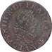 Monnaie, France, Louis XIII, Double Tournois, 1631, Paris, TTB, Cuivre