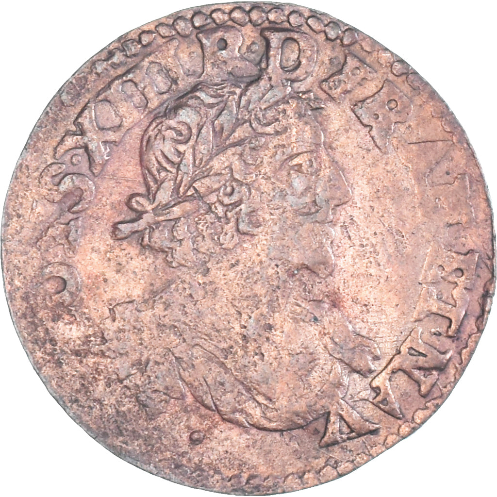 Munten, Frankrijk, Louis XIII, Double Tournois, 1640, Feurs, FR+, Koper