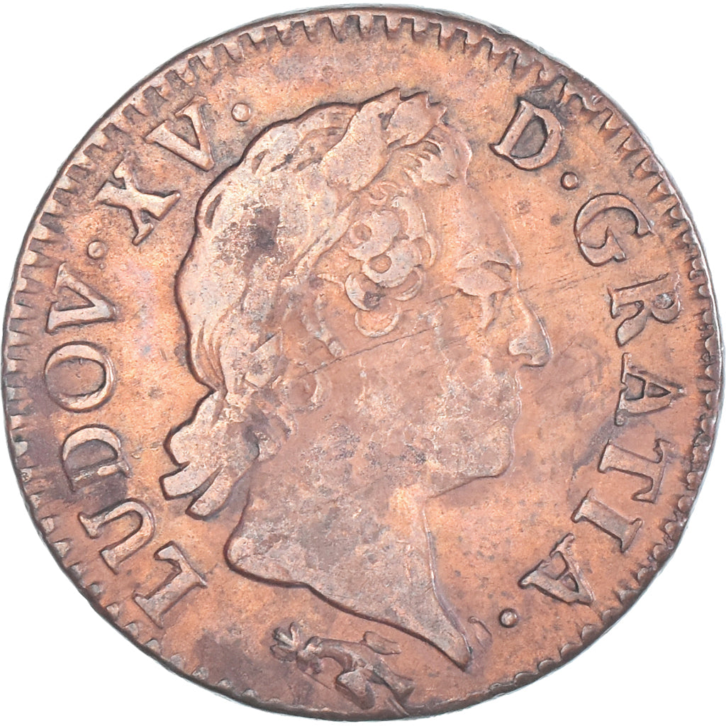 Münze, Frankreich, Louis XV, 1/2 Sol à la vieille tête, 1770, Besançon, S+