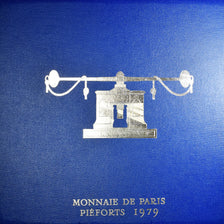 France, Set piéforts, 1979, Monnaie de Paris, Silver, MS(65-70)