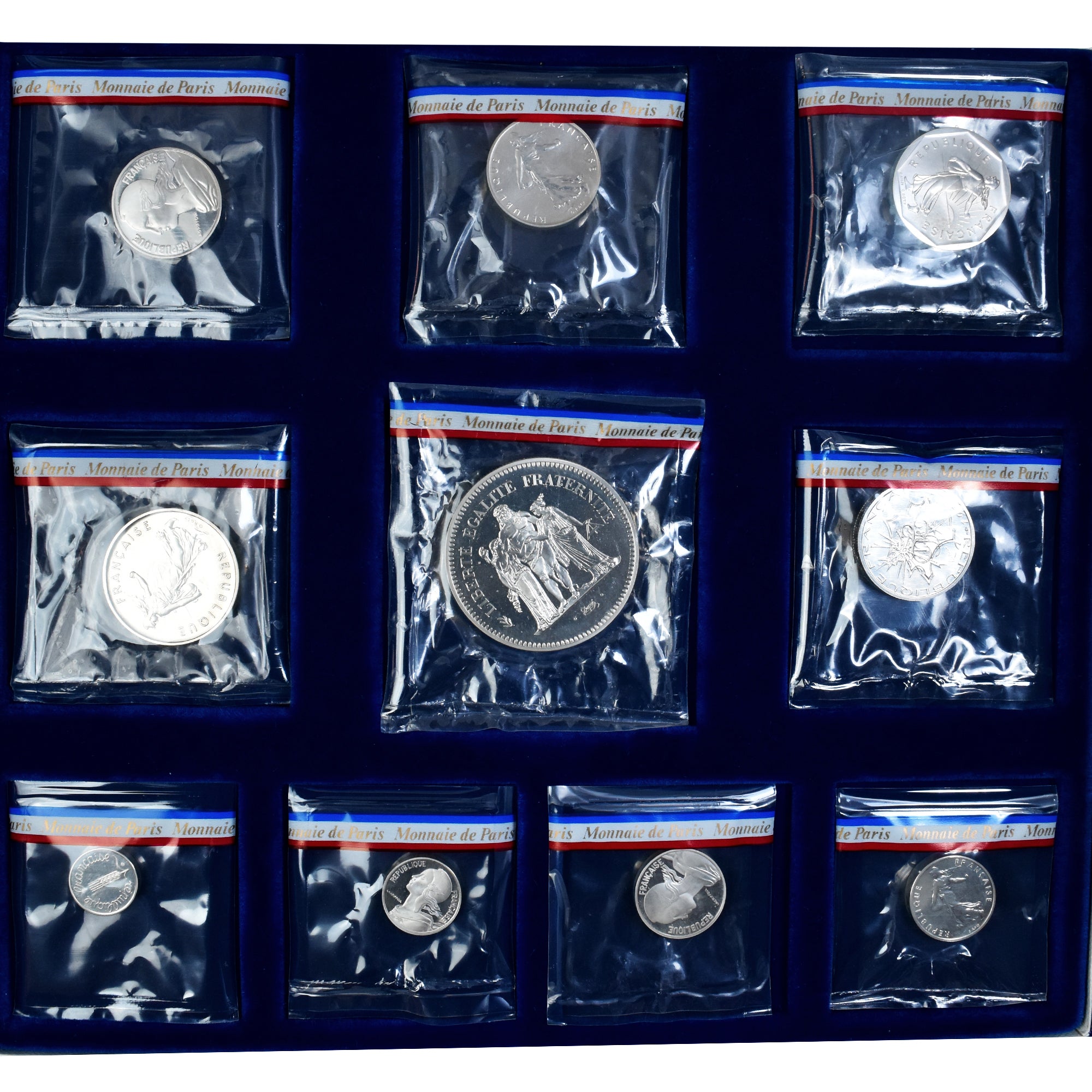 France, Set piéforts, 1979, Monnaie de Paris, Silver, MS(65-70)