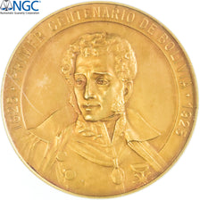Bolivia, medalla, Antonio José de Sucre, Independence centennial, 1925, Oro