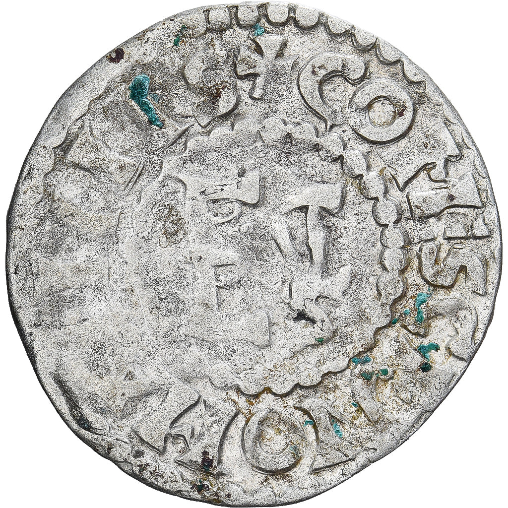 Moneda, Francia, Maine, Herbert I, Denier, ND (1015-1246), Le Mans, BC+, Plata
