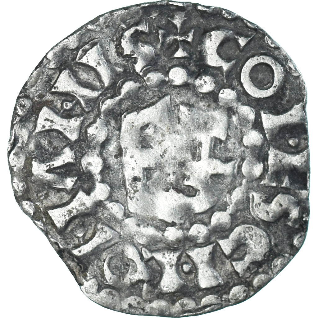 Moneta, Francja, Maine, Herbert I, Denier, ND (1015-1246), Le Mans, VF(30-35)
