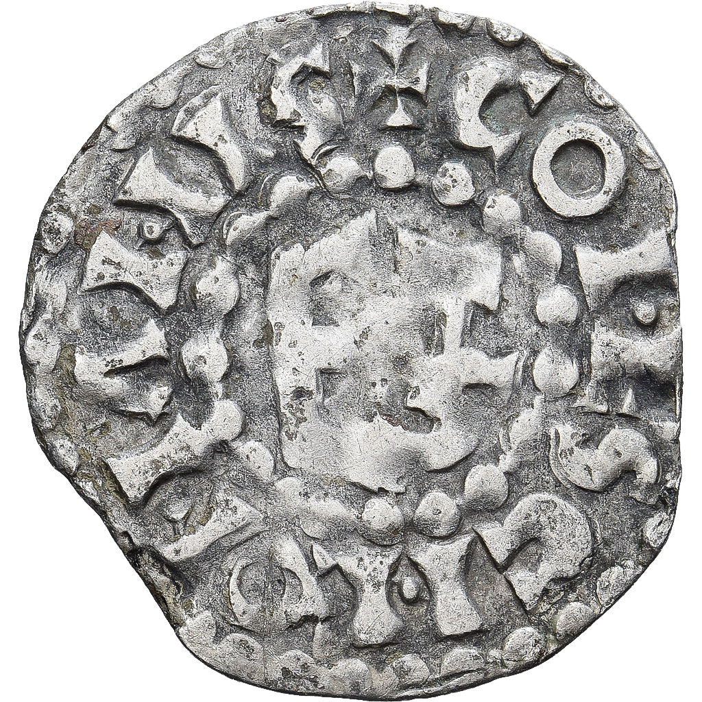 Moneda, Francia, Maine, Herbert I, Denier, ND (1015-1246), Le Mans, BC+, Plata