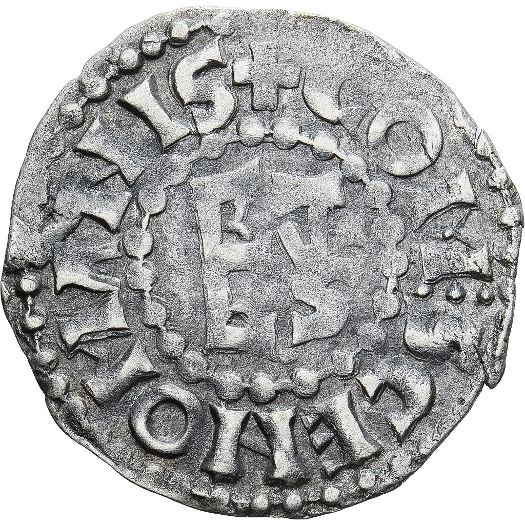 Moneda, Francia, Maine, Herbert I, Denier, ND (1015-1246), Le Mans, BC+, Plata
