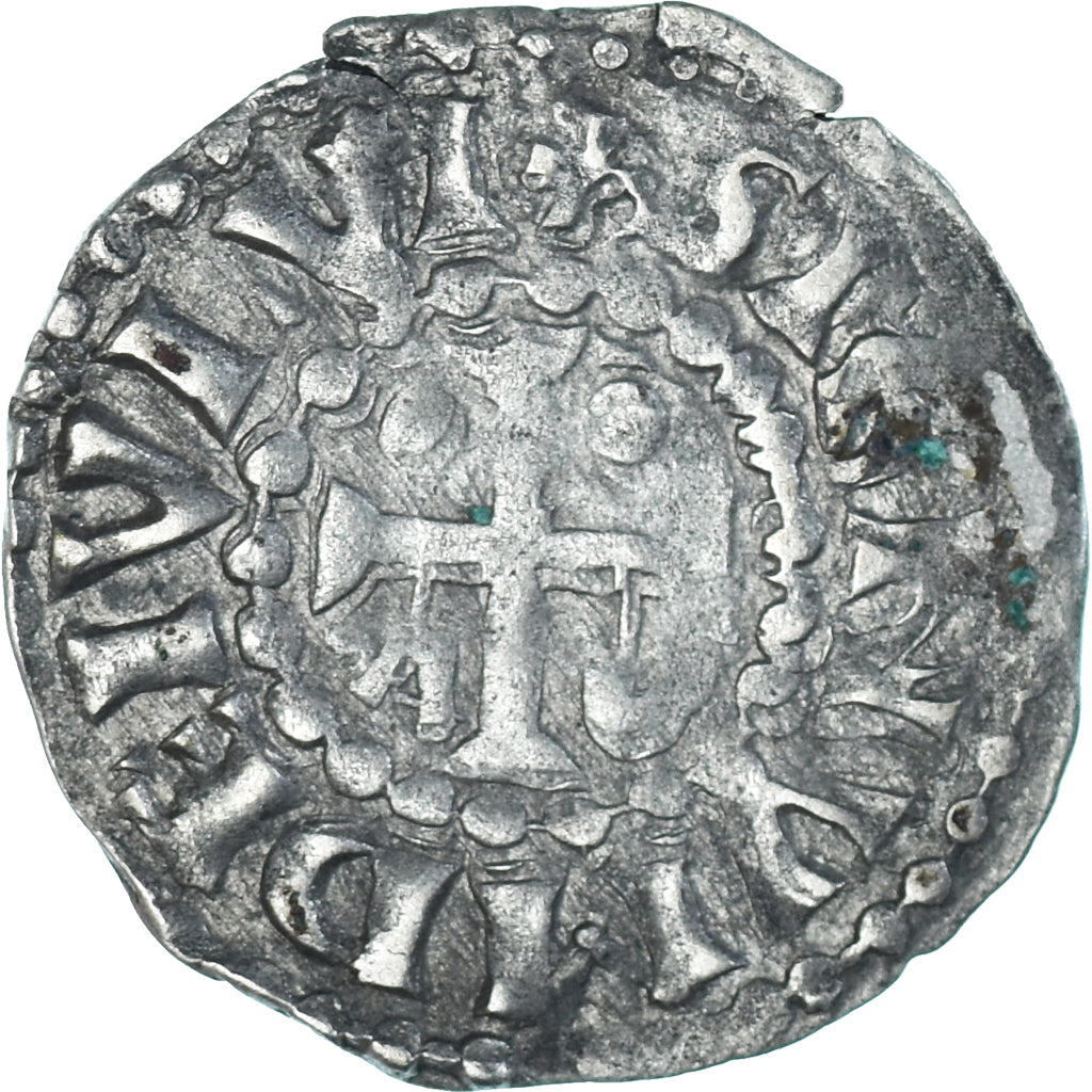 Moeda, França, Maine, Herbert I, Denier, ND (1015-1246), Le Mans, VF(30-35)