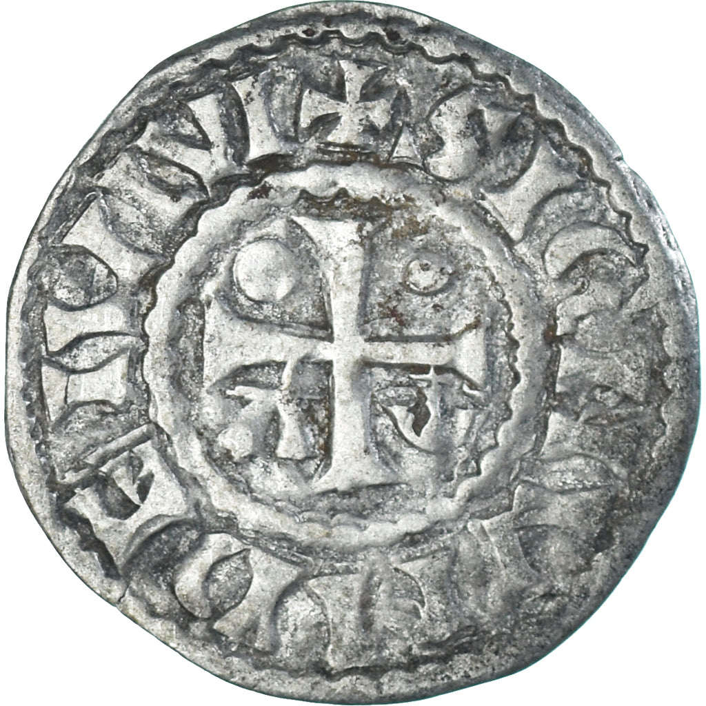 Coin, France, Maine, Herbert I, Denier, ND (1015-1246), Le Mans, VF(30-35)