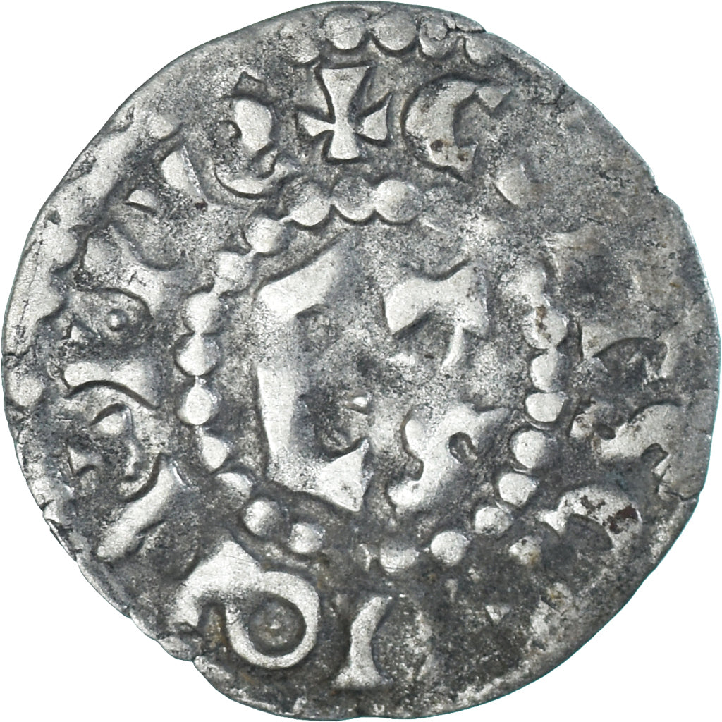 Moneta, Francja, Maine, Herbert I, Denier, ND (1015-1246), Le Mans, VF(30-35)