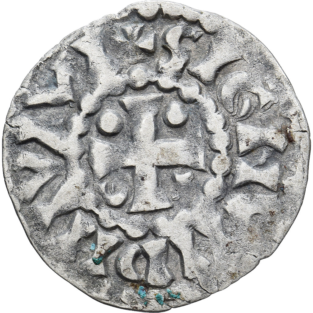Moneda, Francia, Maine, Herbert I, Denier, ND (1015-1246), Le Mans, BC+, Plata