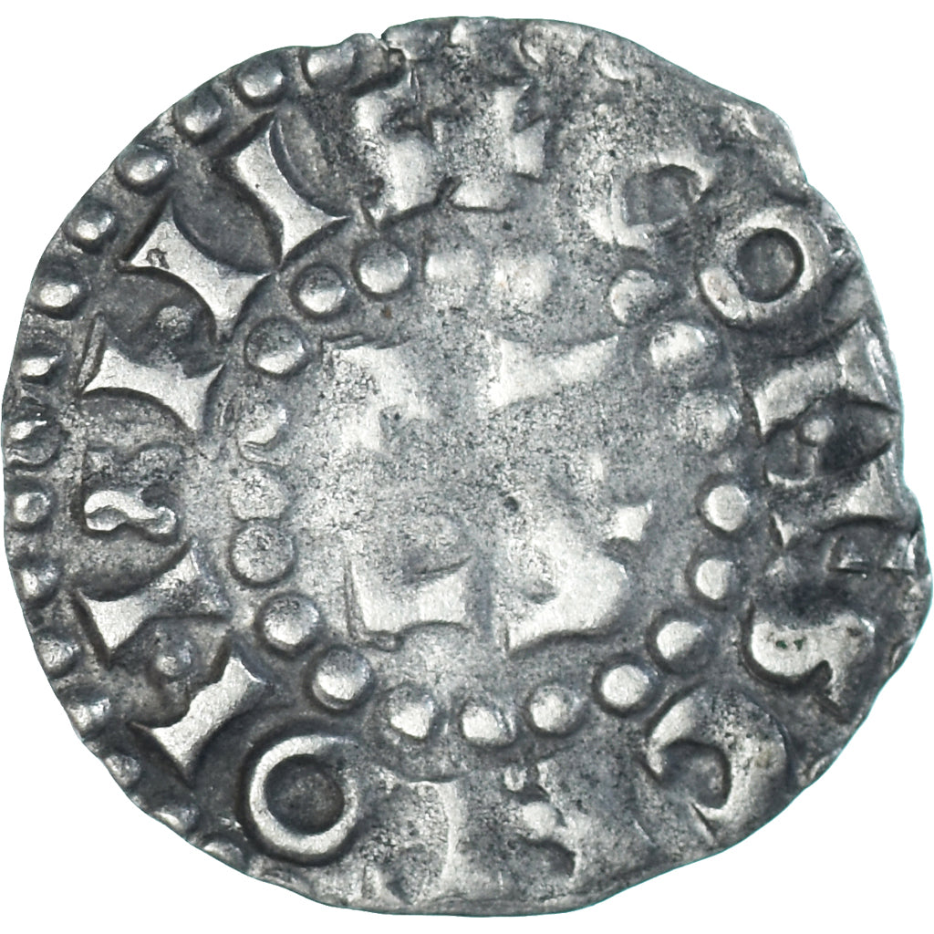 Moneta, Francja, Maine, Herbert I, Denier, ND (1015-1246), Le Mans, VF(30-35)