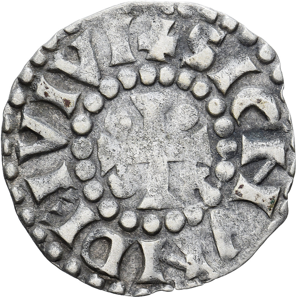 Moneda, Francia, Maine, Herbert I, Denier, ND (1015-1246), Le Mans, BC+, Plata