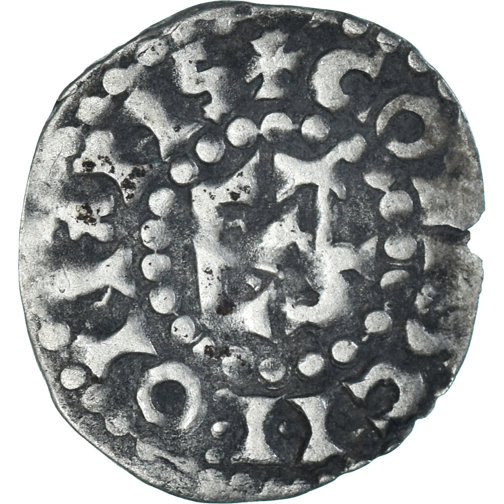 Munten, Frankrijk, Maine, Herbert I, Denier, ND (1015-1246), Le Mans, ZF