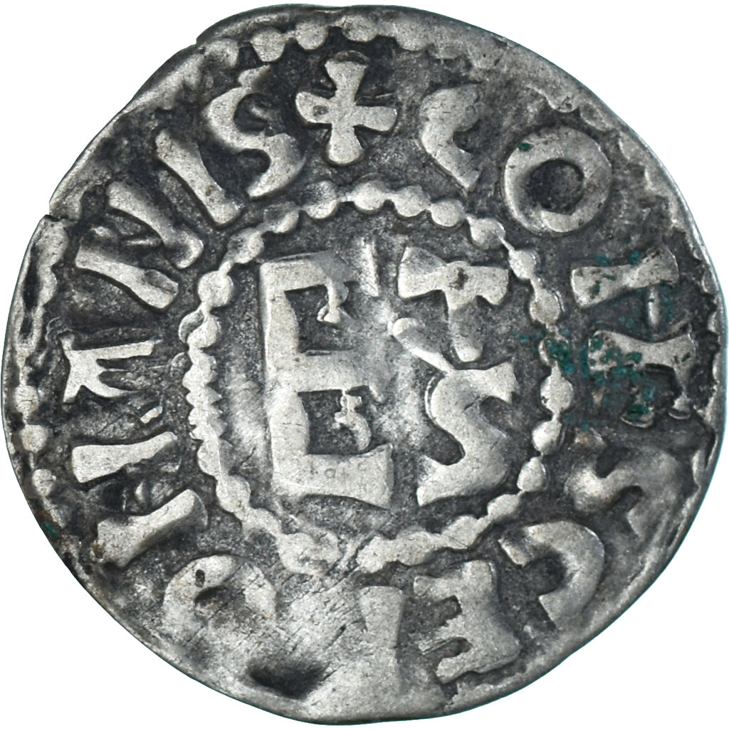Moneda, Francia, Maine, Herbert I, Denier, ND (1015-1246), Le Mans, MBC, Plata