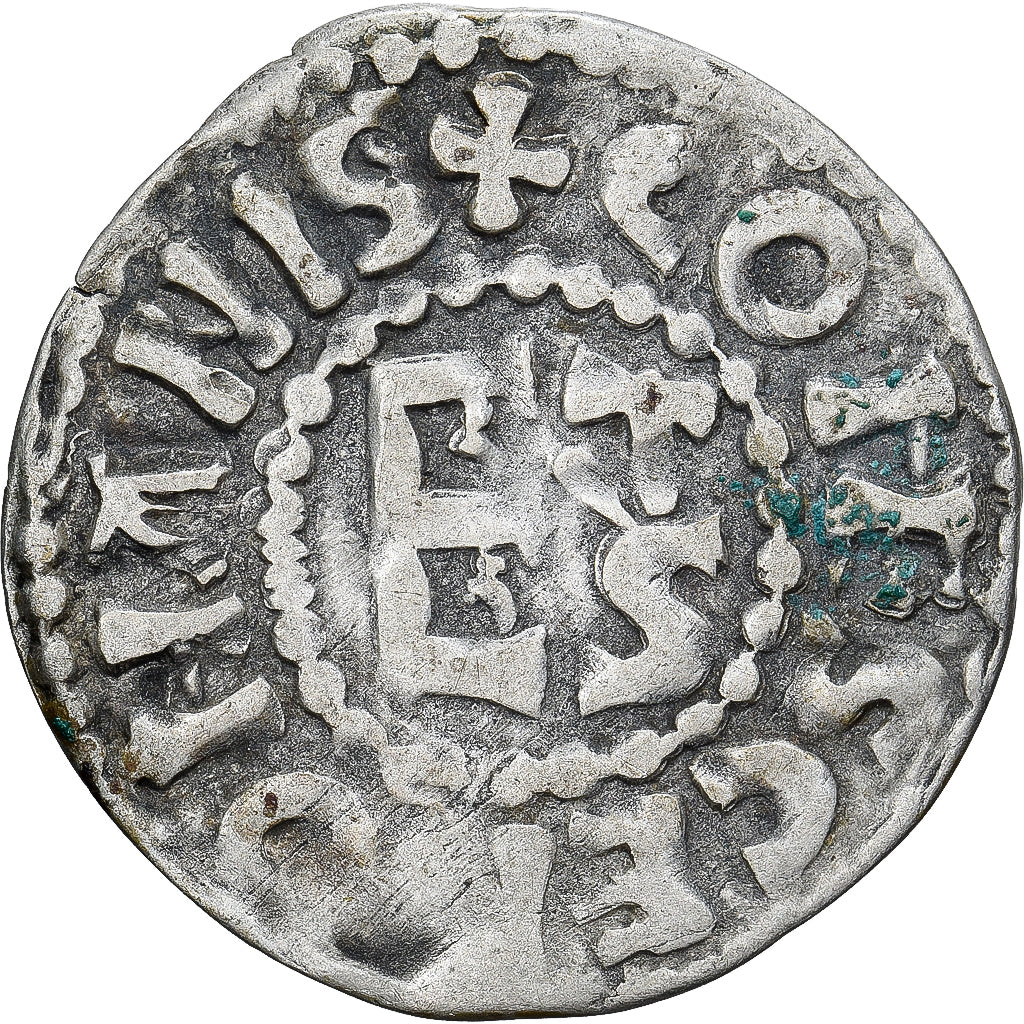 Moneda, Francia, Maine, Herbert I, Denier, ND (1015-1246), Le Mans, MBC, Plata