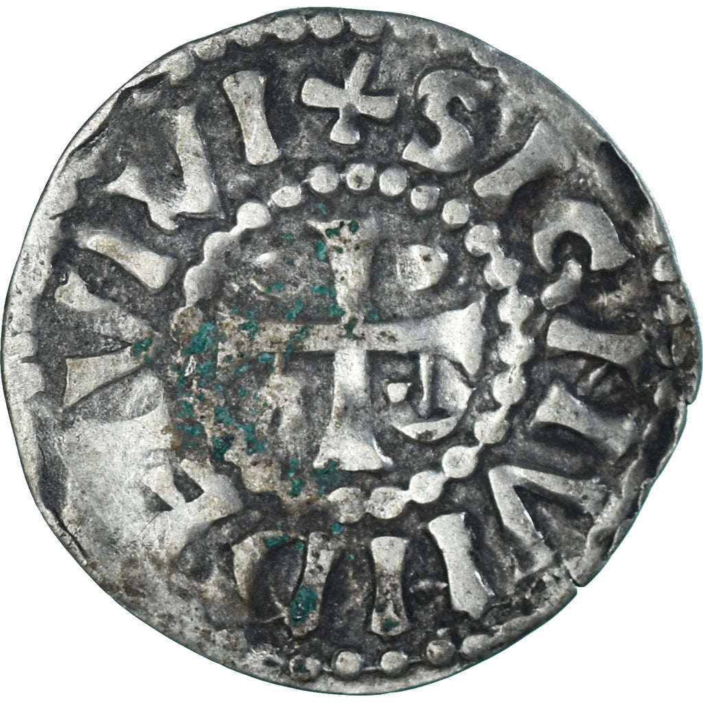 Moneda, Francia, Maine, Herbert I, Denier, ND (1015-1246), Le Mans, MBC, Plata