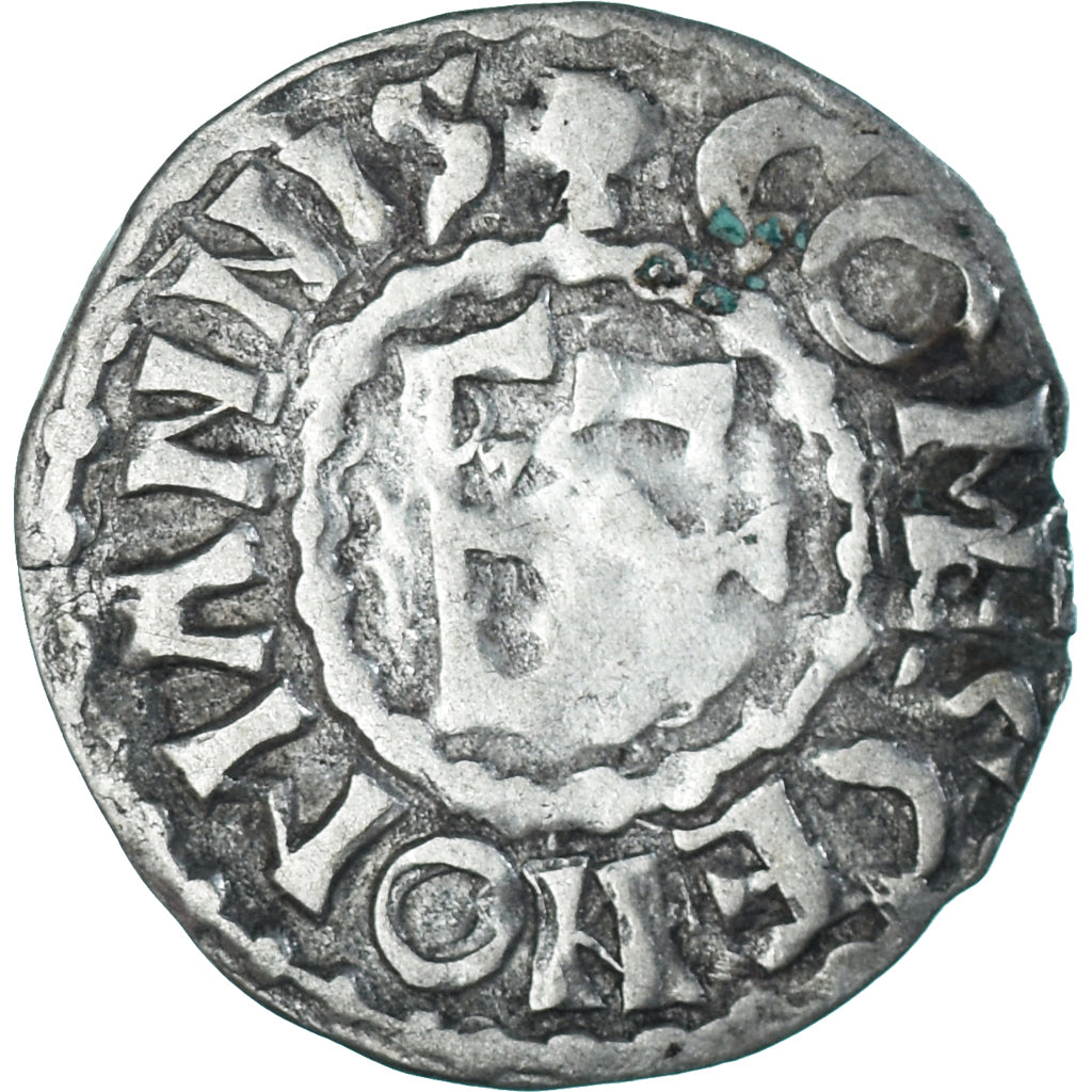 Moneta, Francja, Maine, Herbert I, Denier, ND (1015-1246), Le Mans, EF(40-45)