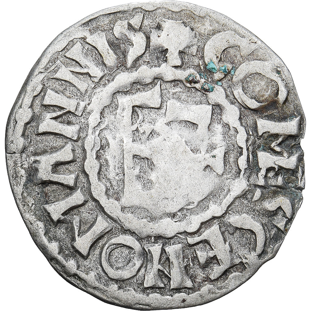 Moneda, Francia, Maine, Herbert I, Denier, ND (1015-1246), Le Mans, MBC, Plata