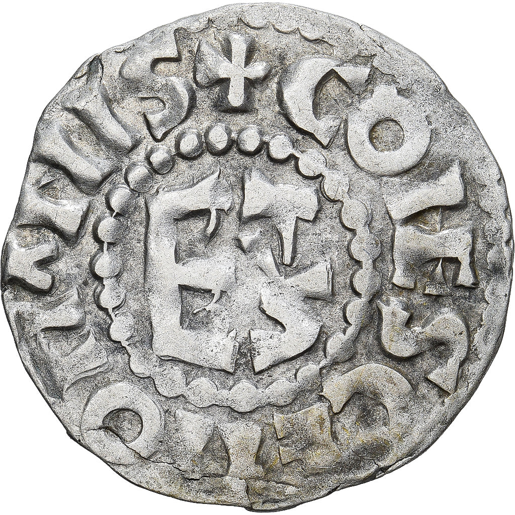 Moneda, Francia, Maine, Herbert I, Denier, ND (1015-1246), Le Mans, MBC, Plata