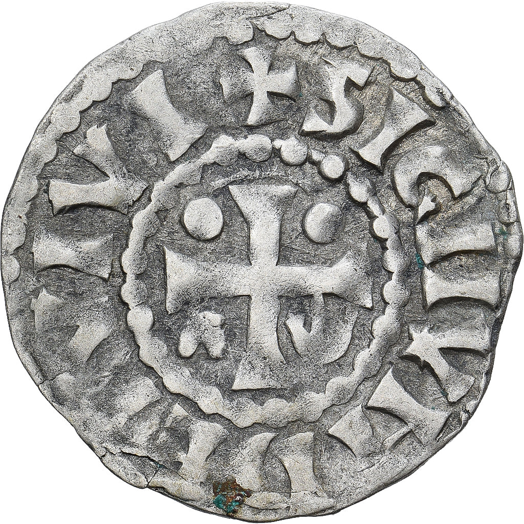 Moneda, Francia, Maine, Herbert I, Denier, ND (1015-1246), Le Mans, MBC, Plata