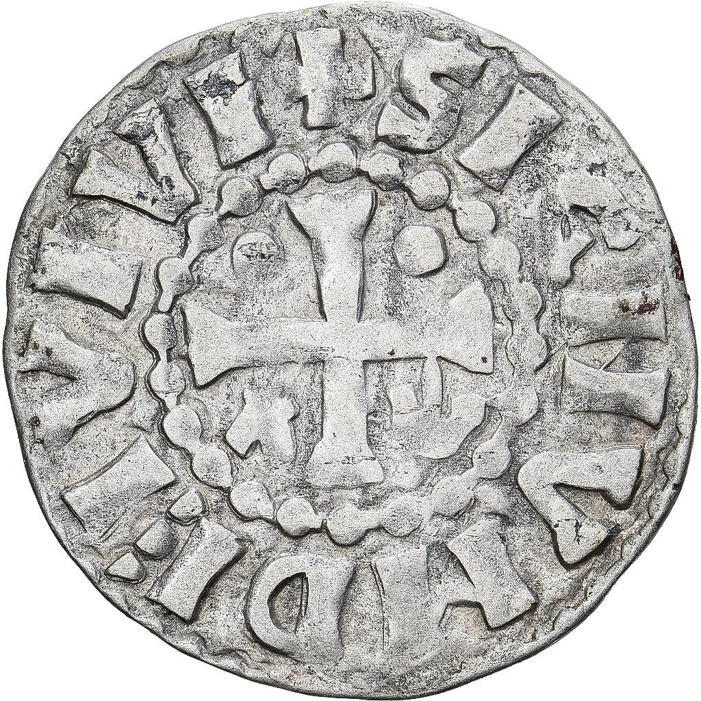 Moneda, Francia, Maine, Herbert I, Denier, ND (1015-1246), Le Mans, MBC+, Plata