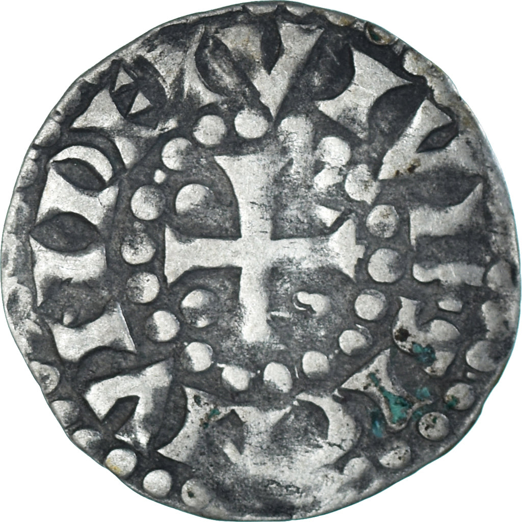 Moneta, Francja, Maine, Herbert I, Denier, ND (1015-1246), Le Mans, AU(50-53)