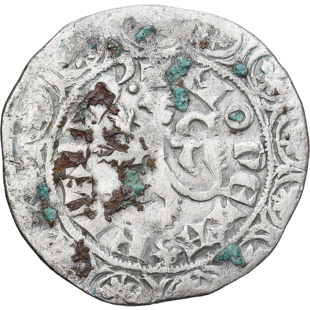 Moneda, Francia, Flanders, Louis II de Mâle, Gros, 1346-1384, BC+, Plata