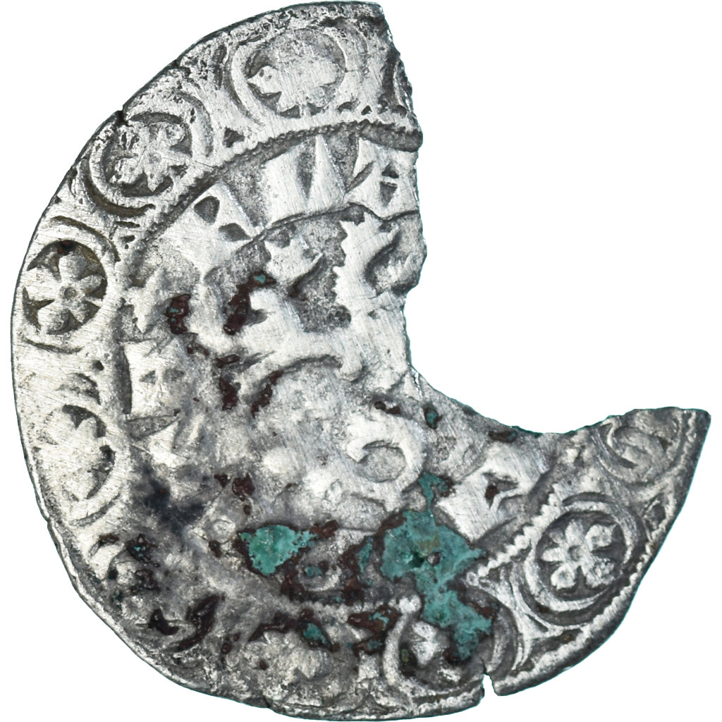 Moeda, França, Flanders, Louis II de Mâle, Gros, 1346-1384, VF(30-35), Prata