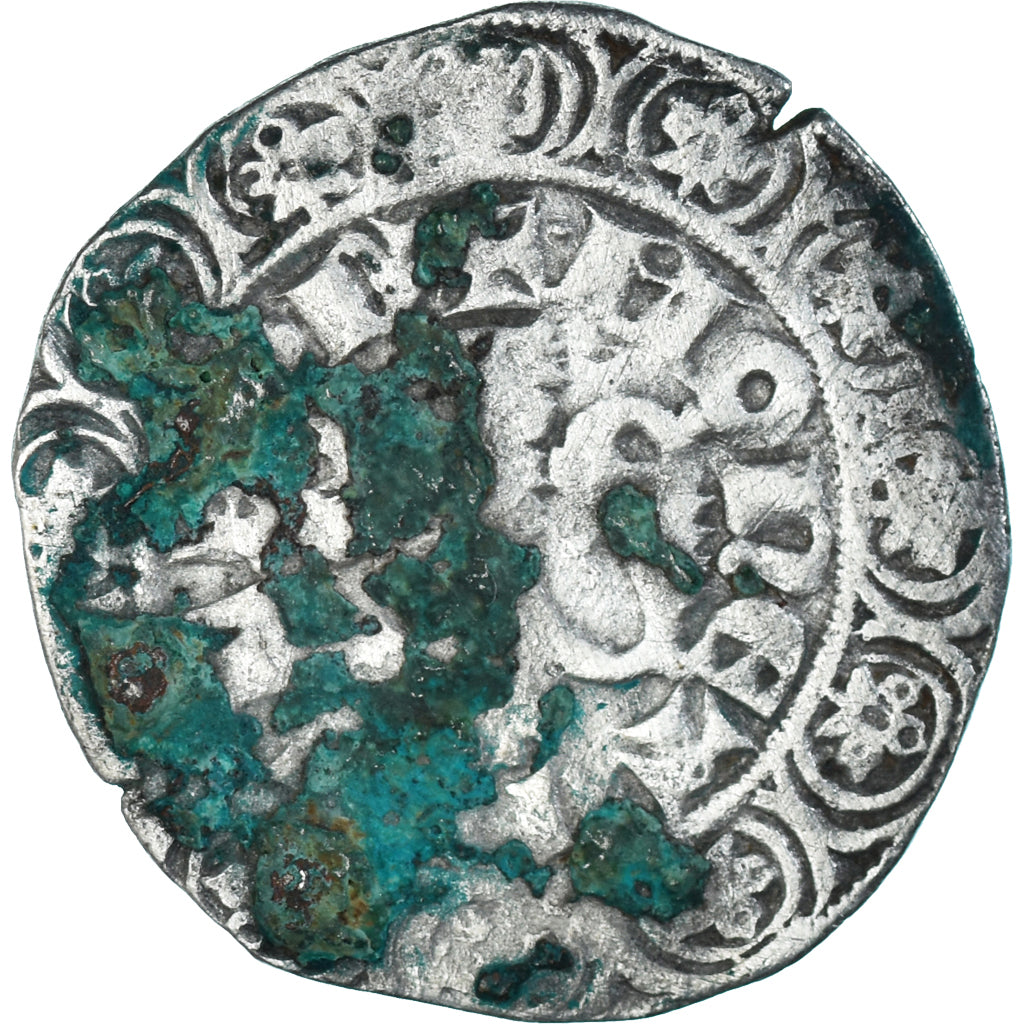 Moneda, Francia, Flanders, Louis II de Mâle, Gros, 1346-1384, BC+, Plata