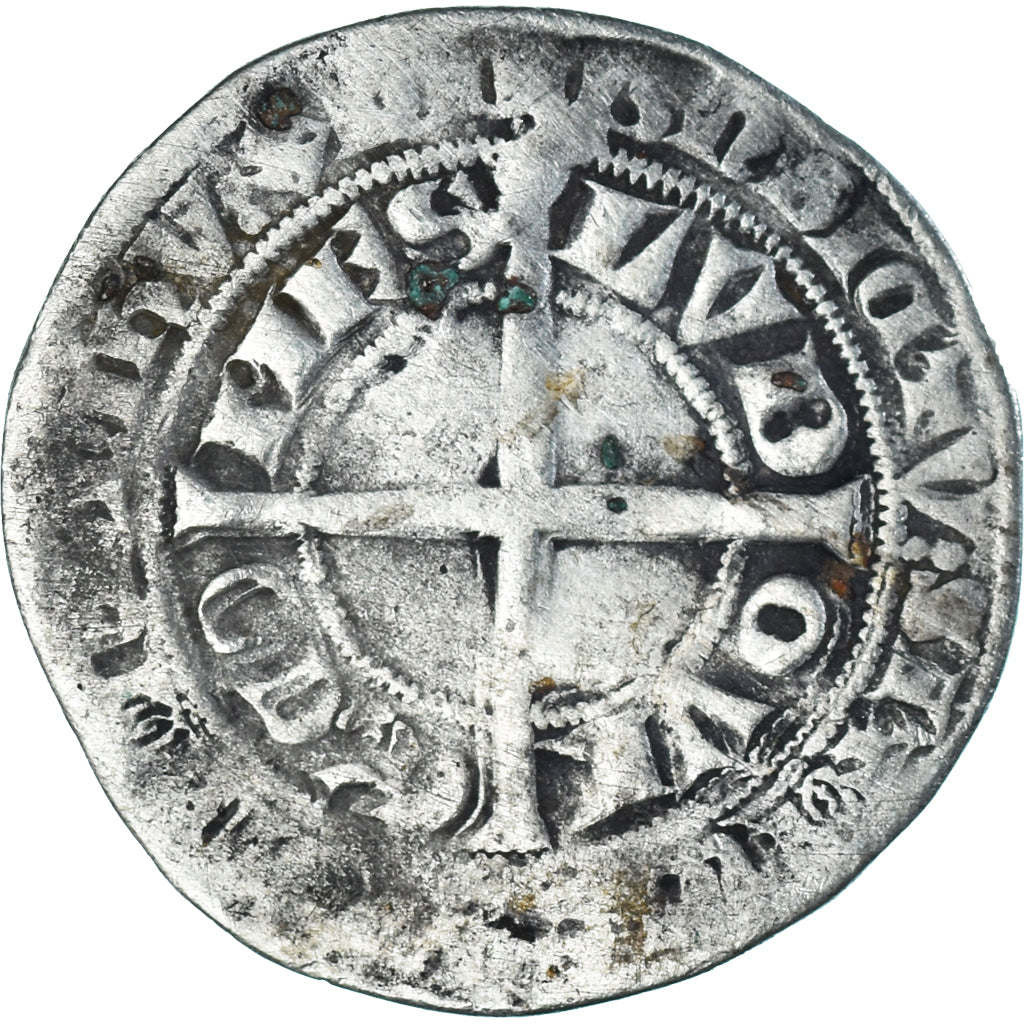 Moneda, Francia, Flanders, Louis II de Mâle, Gros, 1346-1384, BC+, Plata