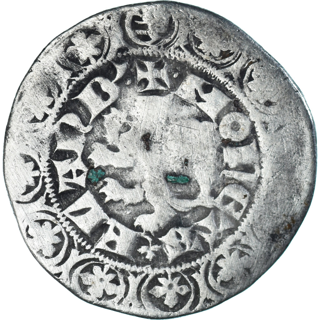 Moneda, Francia, Flanders, Louis II de Mâle, Gros, 1346-1384, BC+, Plata