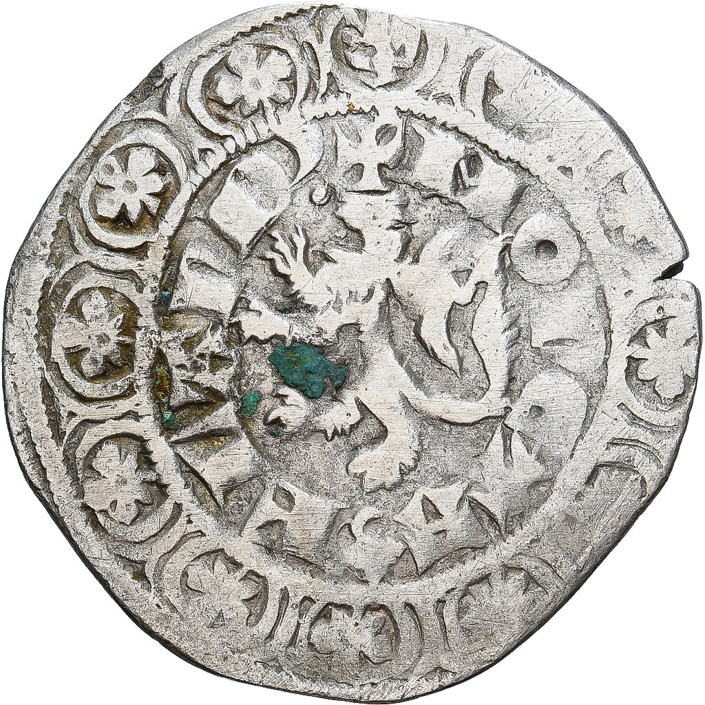 Moneda, Francia, Flanders, Louis II de Mâle, Gros, 1346-1384, BC+, Plata