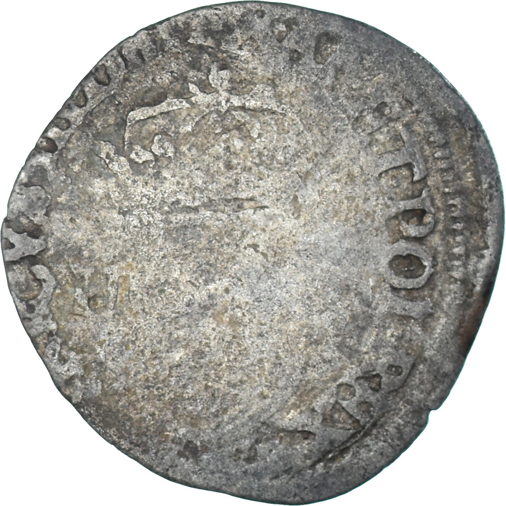 Munten, Frankrijk, Henri III, Douzain aux deux H, 1576, FR, Billon, Gadoury:467