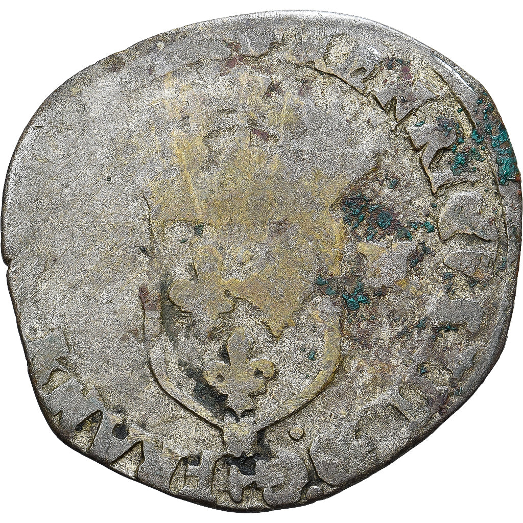 Munten, Frankrijk, Henri IV, Douzain aux deux H, 1594, ZG+, Billon, Gadoury:551