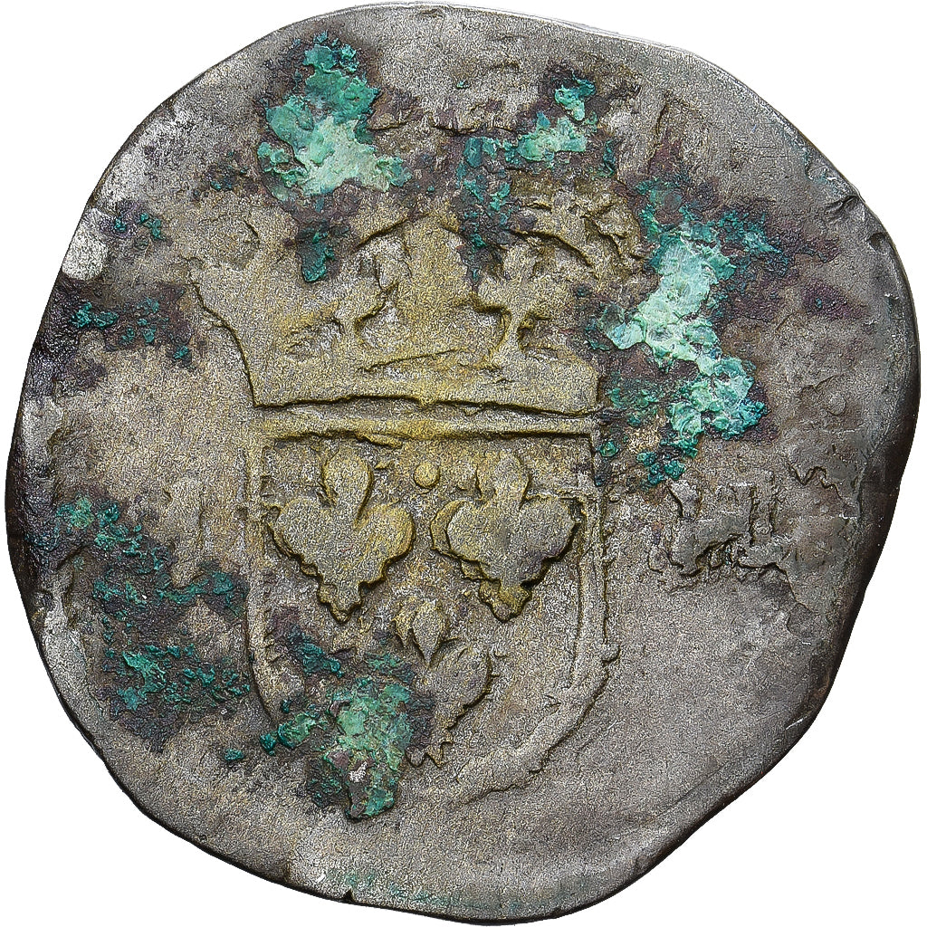 Munten, Frankrijk, Henri IV, Douzain aux deux H, ZG+, Billon, Gadoury:551