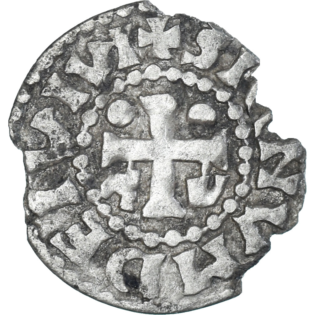 Moeda, França, Herbert I, Denier, ND (1015-1246), Le Mans, Tipo imobilizado