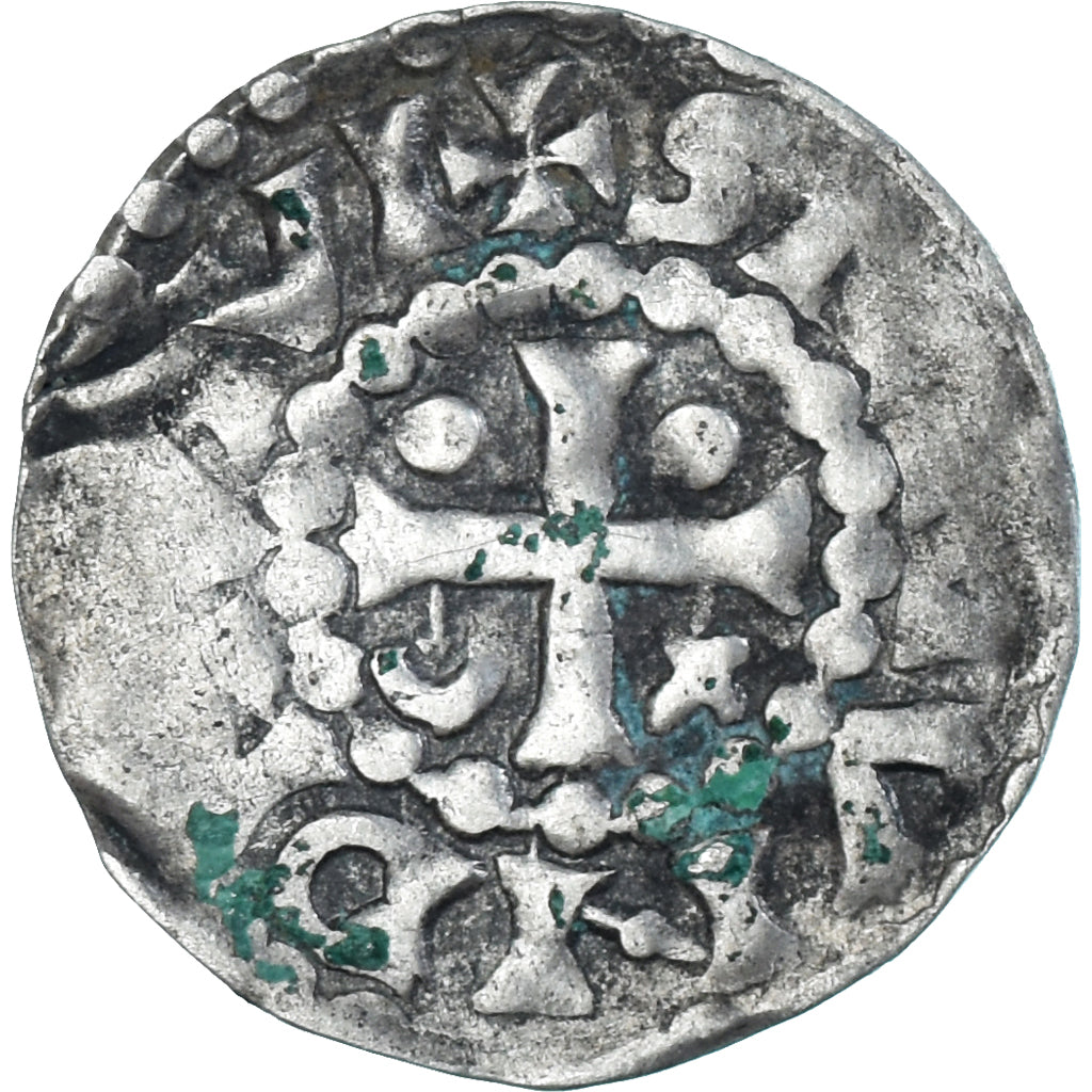 Moeda, França, Maine, Herbert I, Denier, ND (1015-1246), Le Mans, VF(20-25)
