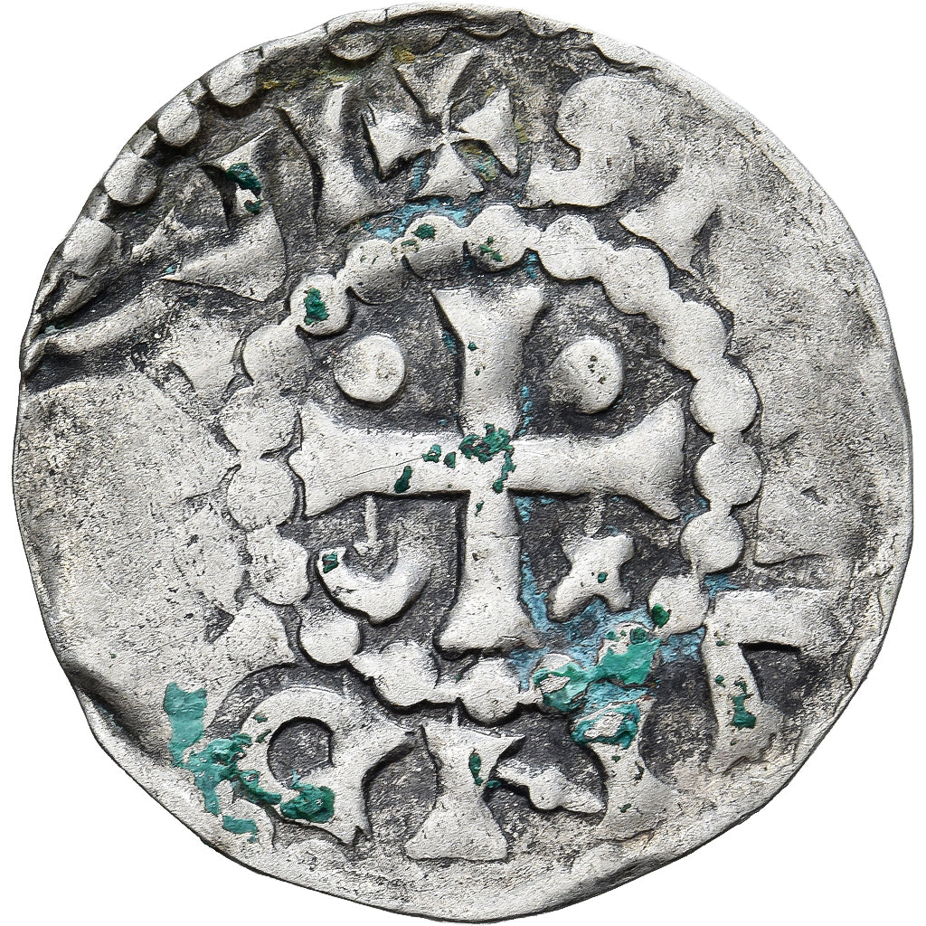 Moneda, Francia, Maine, Herbert I, Denier, ND (1015-1246), Le Mans, BC+, Plata