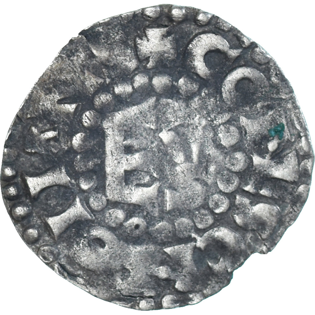 Moneta, Francja, Maine, Herbert I, Denier, ND (1015-1246), Le Mans, VF(20-25)