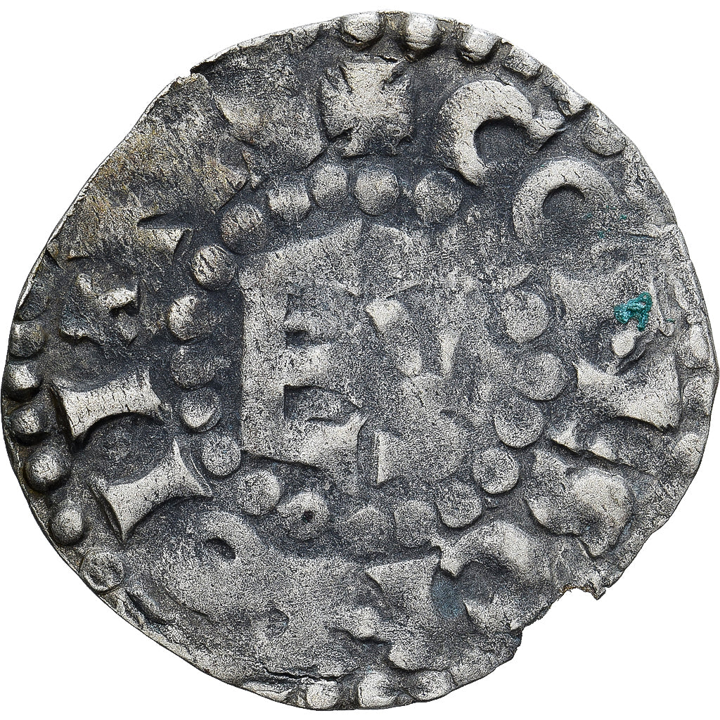 Moneda, Francia, Maine, Herbert I, Denier, ND (1015-1246), Le Mans, BC+, Plata