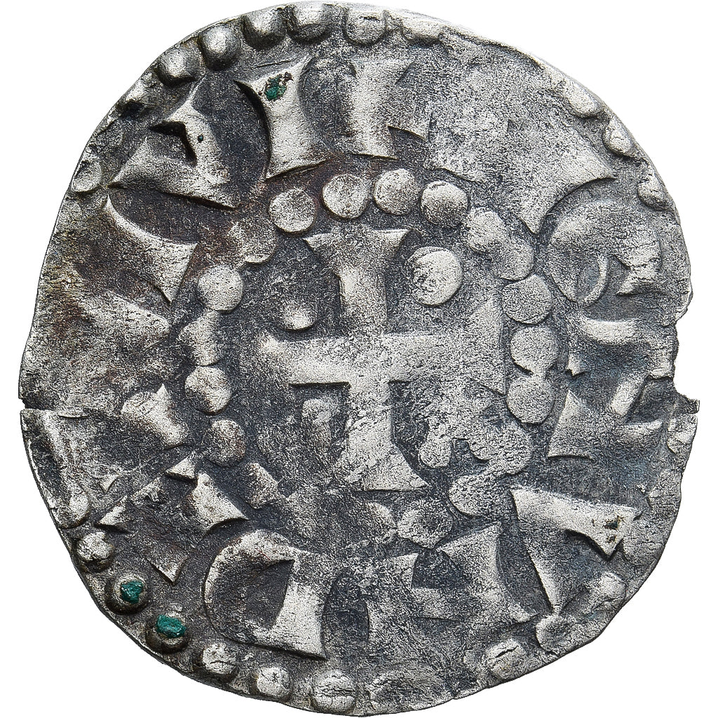 Moneda, Francia, Maine, Herbert I, Denier, ND (1015-1246), Le Mans, BC+, Plata